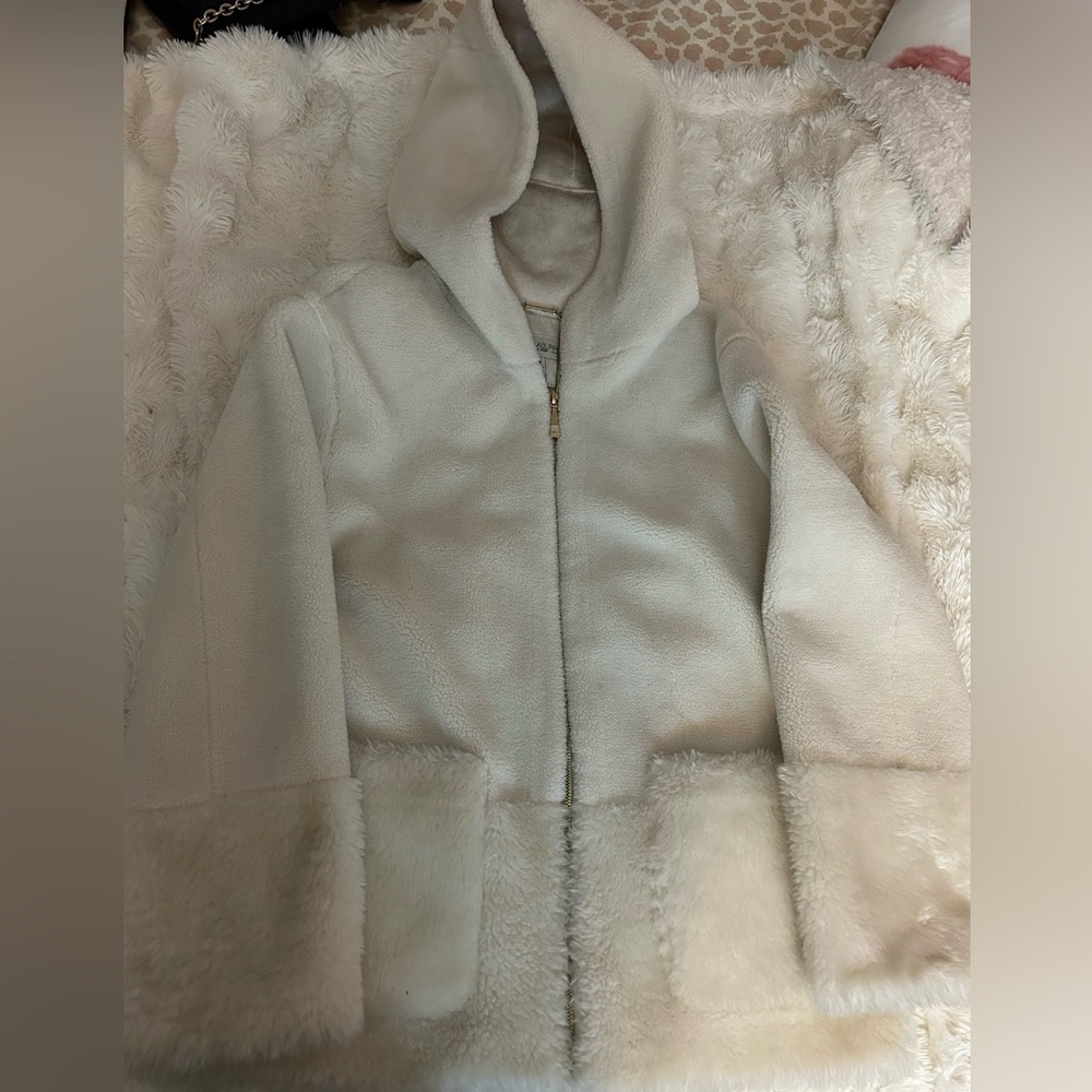 UGG Koolaburra Cream Teddy Jacket with Hood